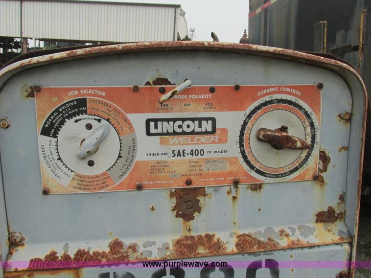 image for item BS9141 Lincoln SAE400-2056 DC welder