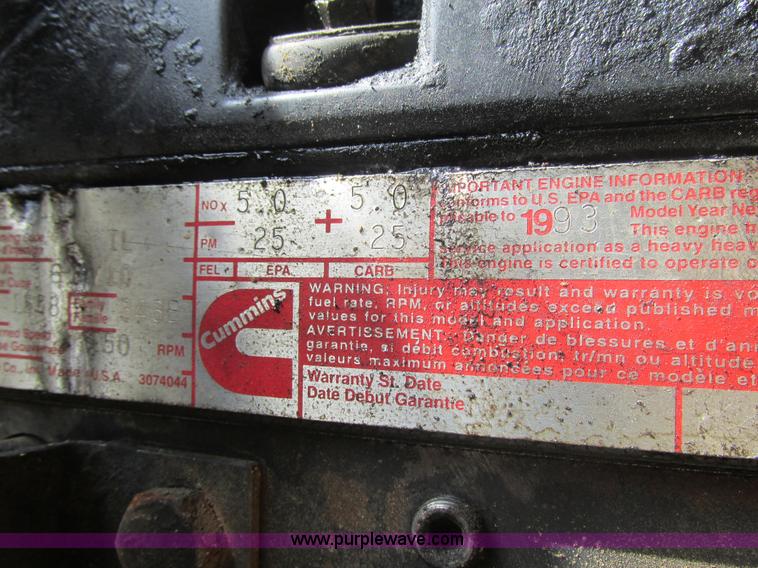 image for item BS9147 1994 Ford L9000 dump truck