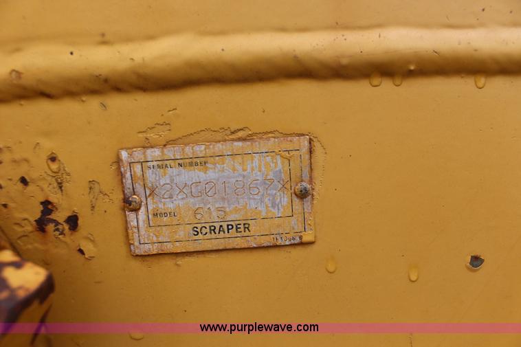 image for item F7962 2000 Caterpillar 615C Series II elevating scraper