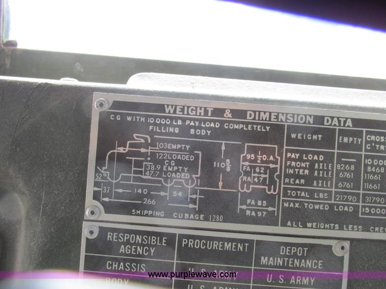 image for item H3291 1969 Kaiser M51A2 dump truck