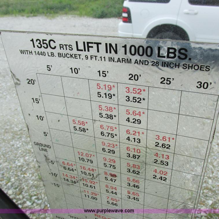 image for item H3302 2006 John Deere 135C excavator