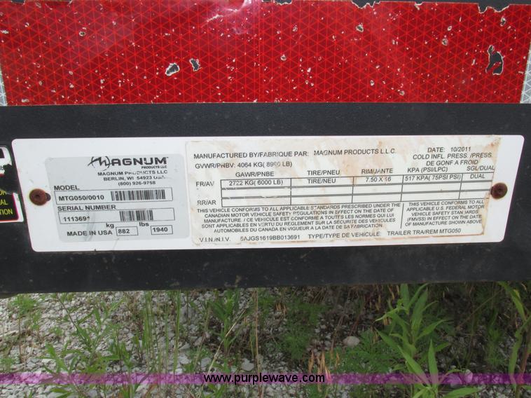 image for item H4578 2012 Magnum MMG55FH generator