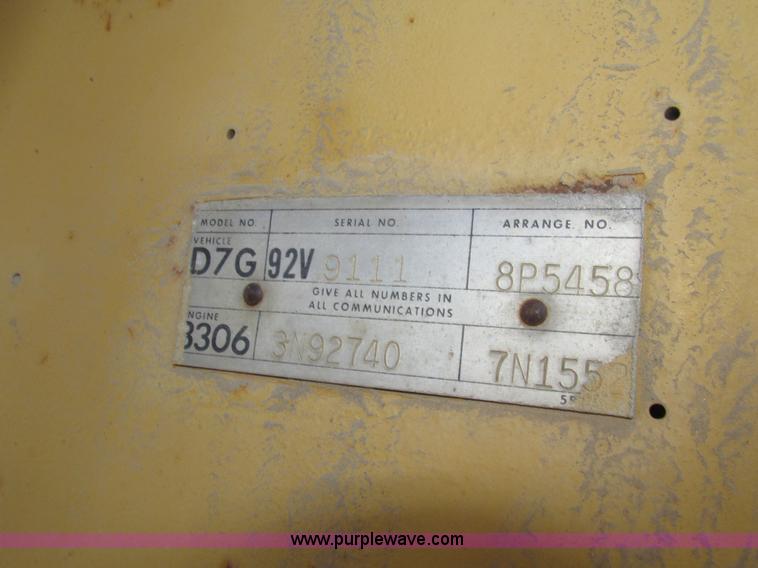 image for item H4629 1980 Caterpillar D7G dozer