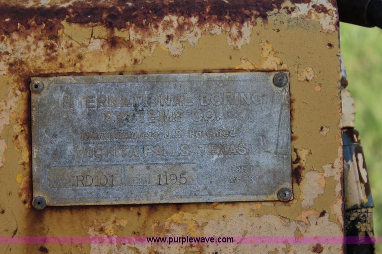 image for item I1629 International RD101 boring systems directional boring machine