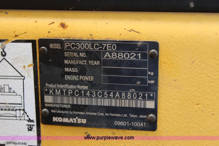 image for item I1641 2006 Komatsu PC300LC-750 excavator