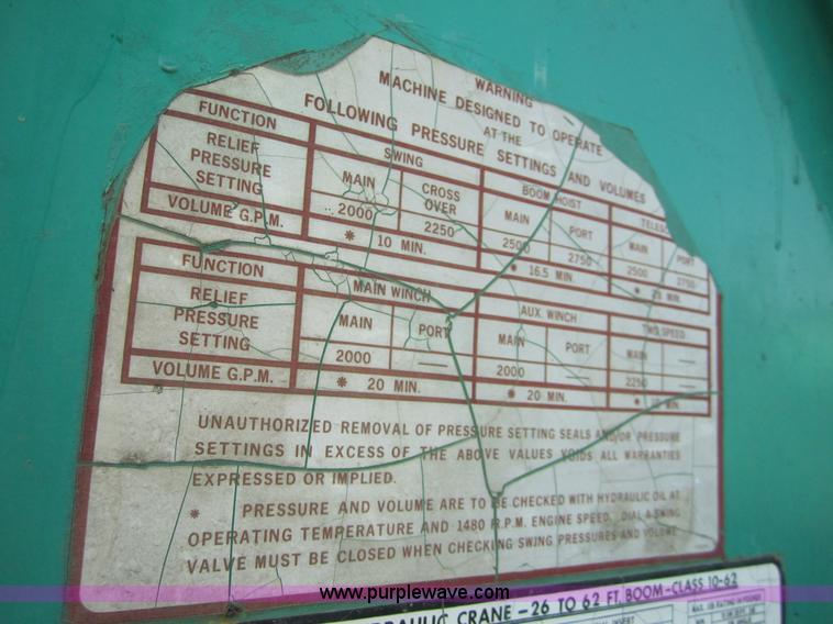 image for item I2117 P & H T150 truck crane