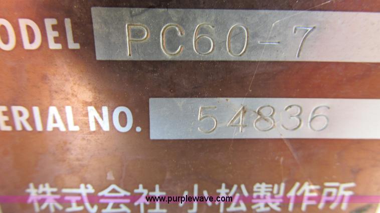 image for item I3017 1998 Komatsu PC60-7 mini excavator