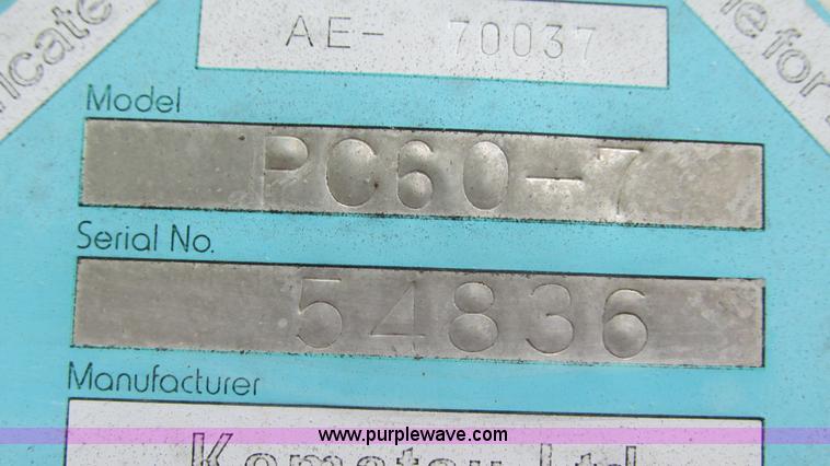 image for item I3017 1998 Komatsu PC60-7 mini excavator