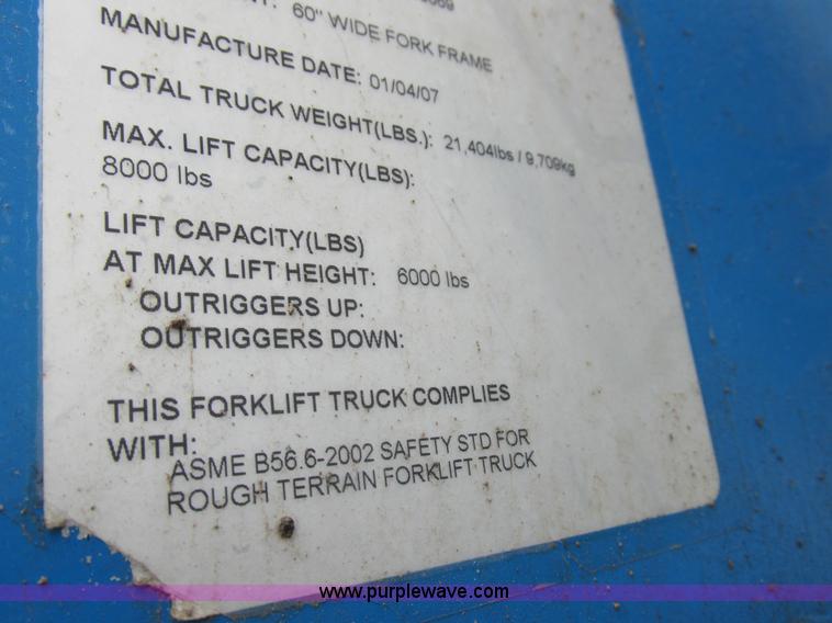 image for item K2174 2007 Genie GTH844 telehandler