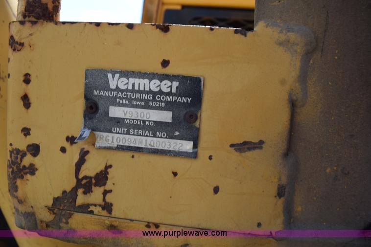 image for item K6057 1999 Vermeer V8550A trencher