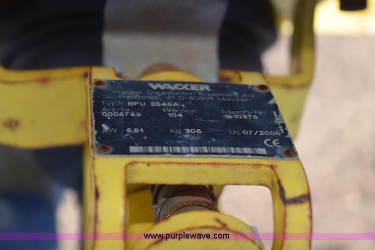 image for item K6059 Wacker BPU 3545A plate compactor