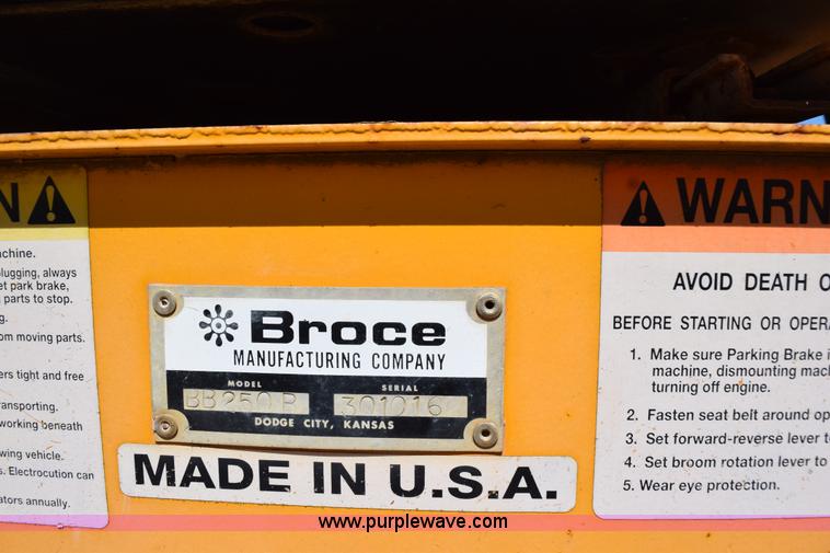 image for item K6061 Broce Broom BB250R sweeper