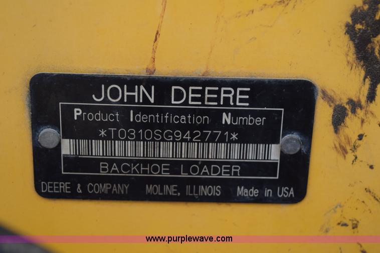 image for item K6069 2005 John Deere 310SG backhoe