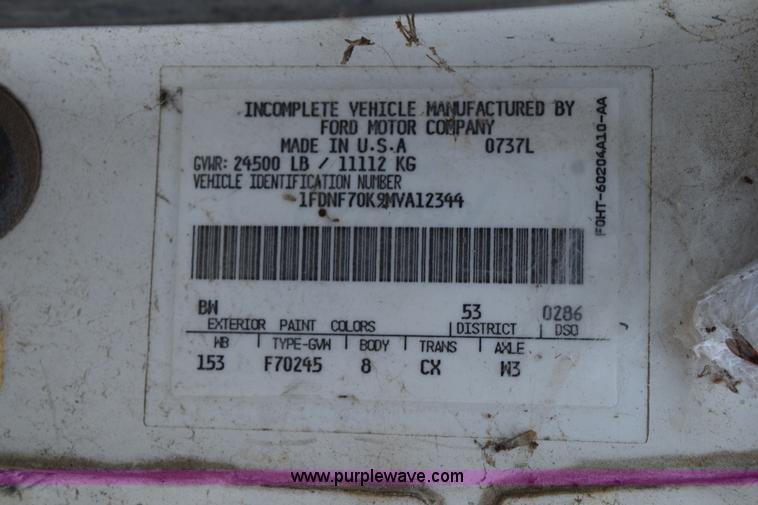 image for item K6075 1991 Ford F700 dump truck