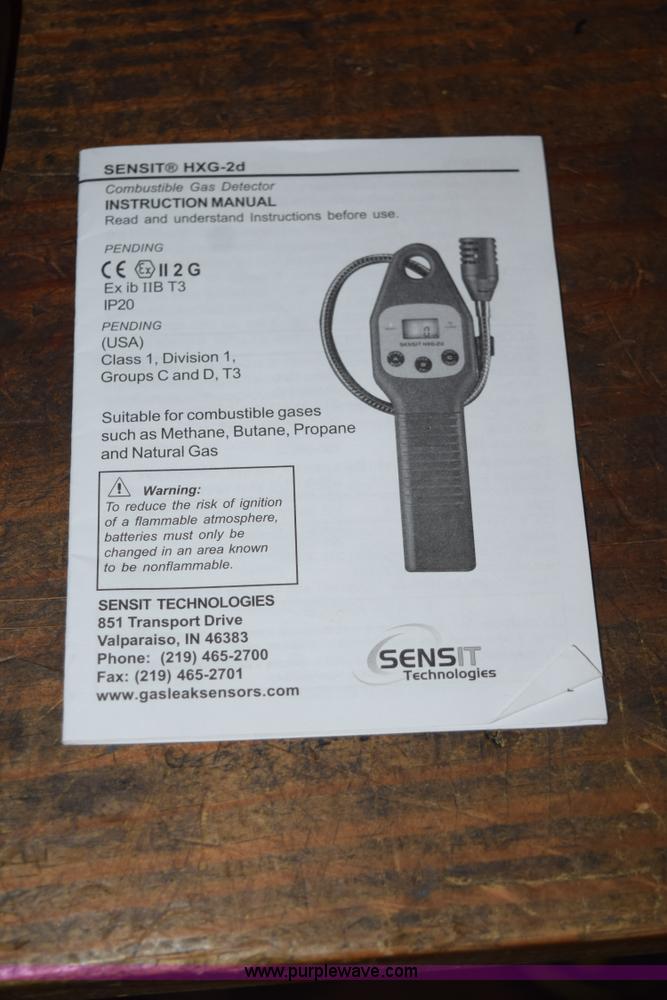 image for item K6076 Sensit CGI HXG-2D gas detector