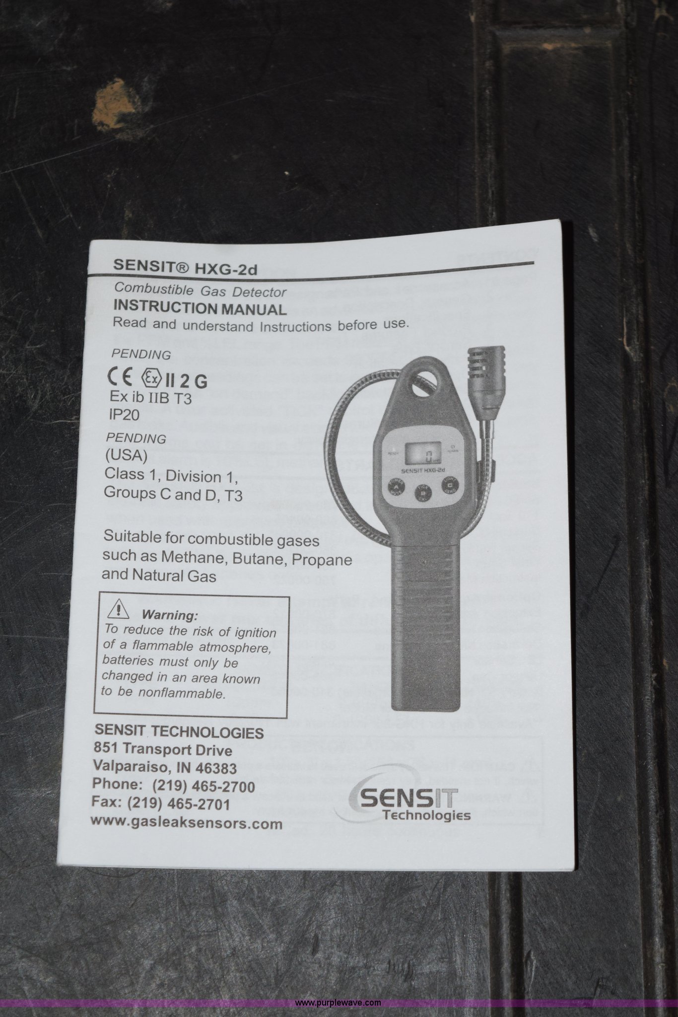 Sensit CGI HXG2D gas detector in San Antonio, TX Item K6079 sold