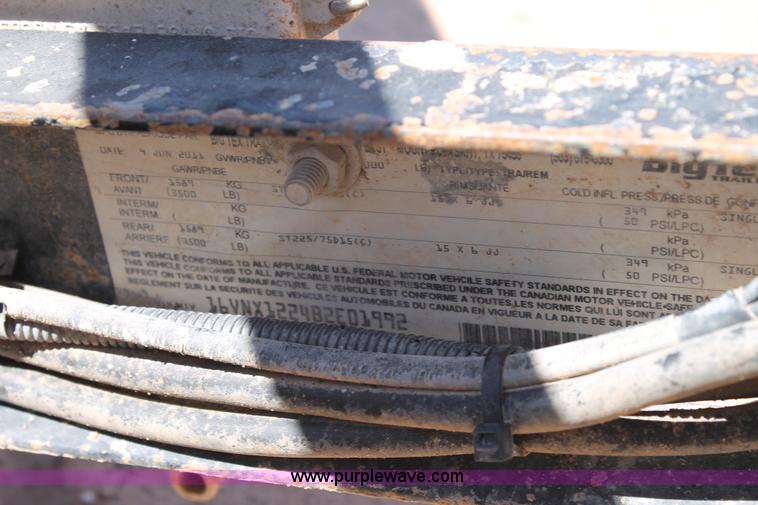 image for item L4281 2011 Big Tex utility trailer