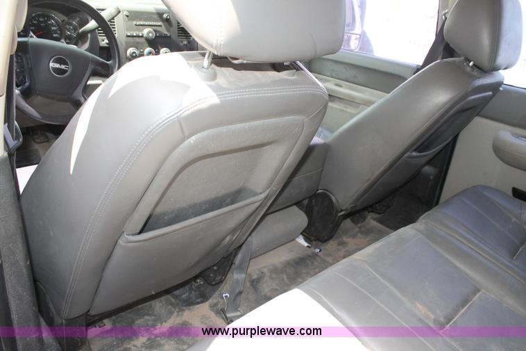 image for item L4299 2012 GMC Sierra 3500HD Crew Cab flatbed utility truck