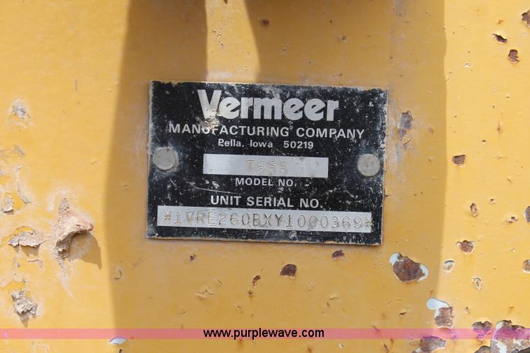 image for item L4303 2000 Vermeer T655TR Commander trencher