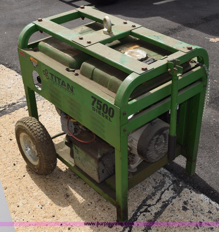 Titan Industrial 7500 generator in Salina, KS Item BI9431 sold