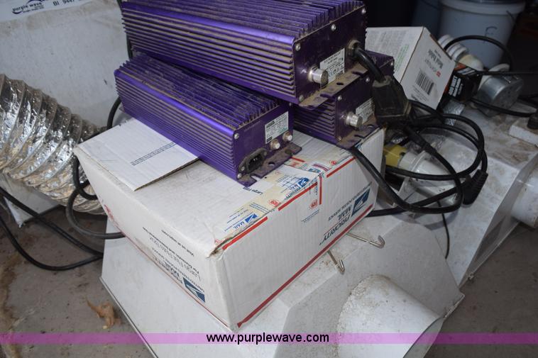 image for item BI9447 Assorted grow lights and equipment