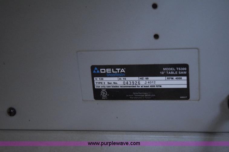 image for item BP9026 Delta TS3000 table saw