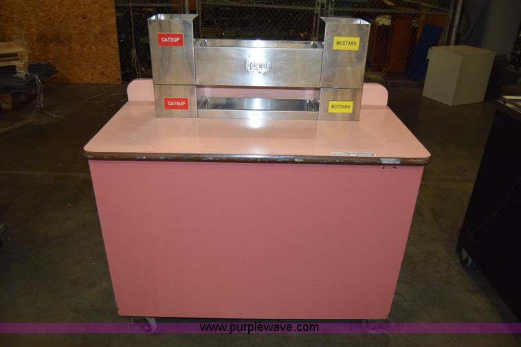 image for item BQ9544 Condiment counter with two stainless steel inserts