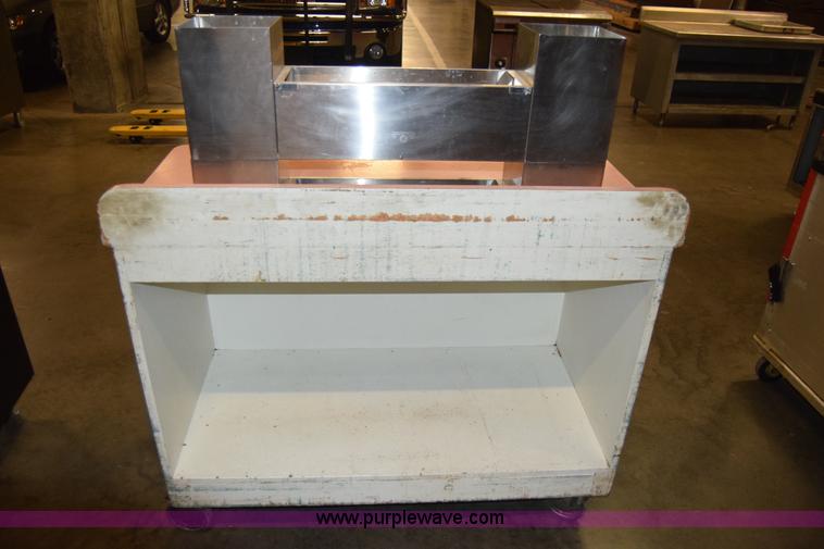 image for item BQ9544 Condiment counter with two stainless steel inserts