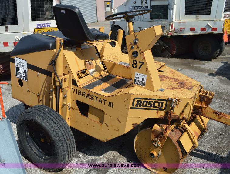 image for item G3631 Rosco Vibrostat III vibratory double drum roller