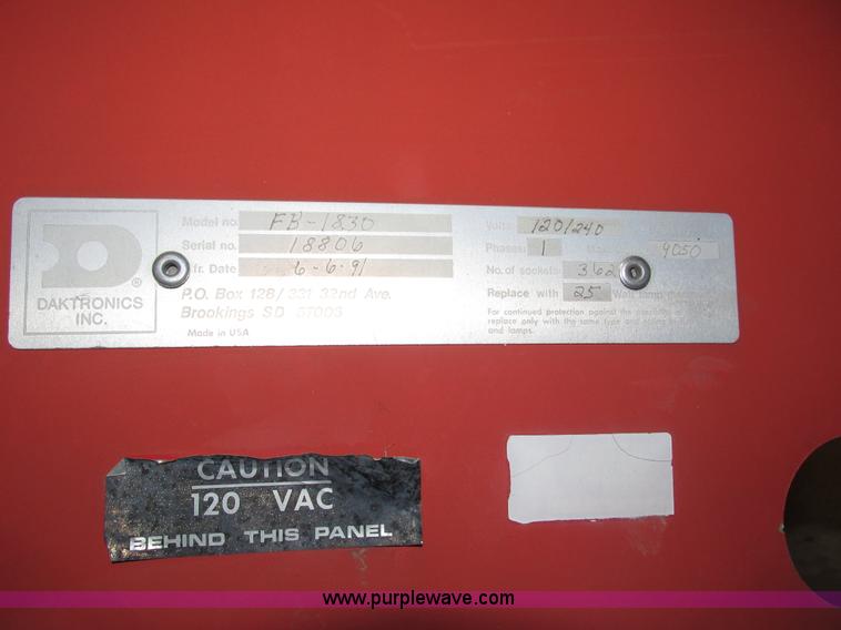 image for item H4586 (2) Daktornics FB1830 scoreboard