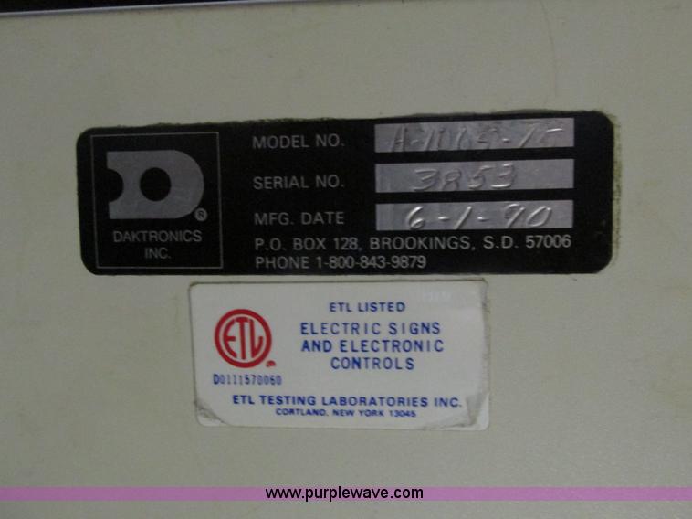 image for item H4586 (2) Daktornics FB1830 scoreboard