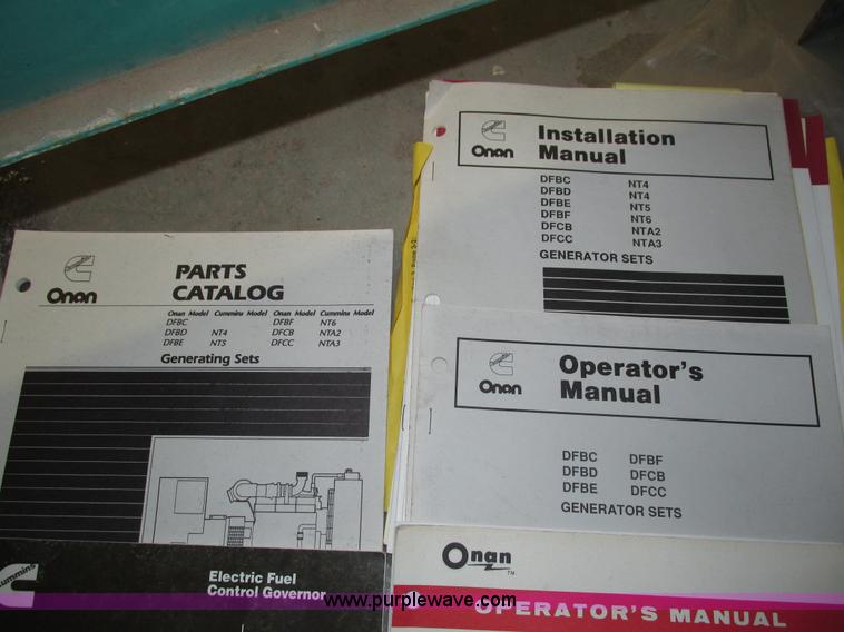 image for item H4602 1993 Onan 350DFCC generator