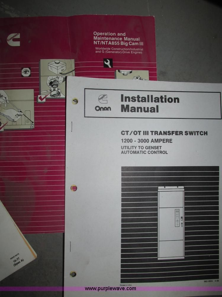 image for item H4602 1993 Onan 350DFCC generator