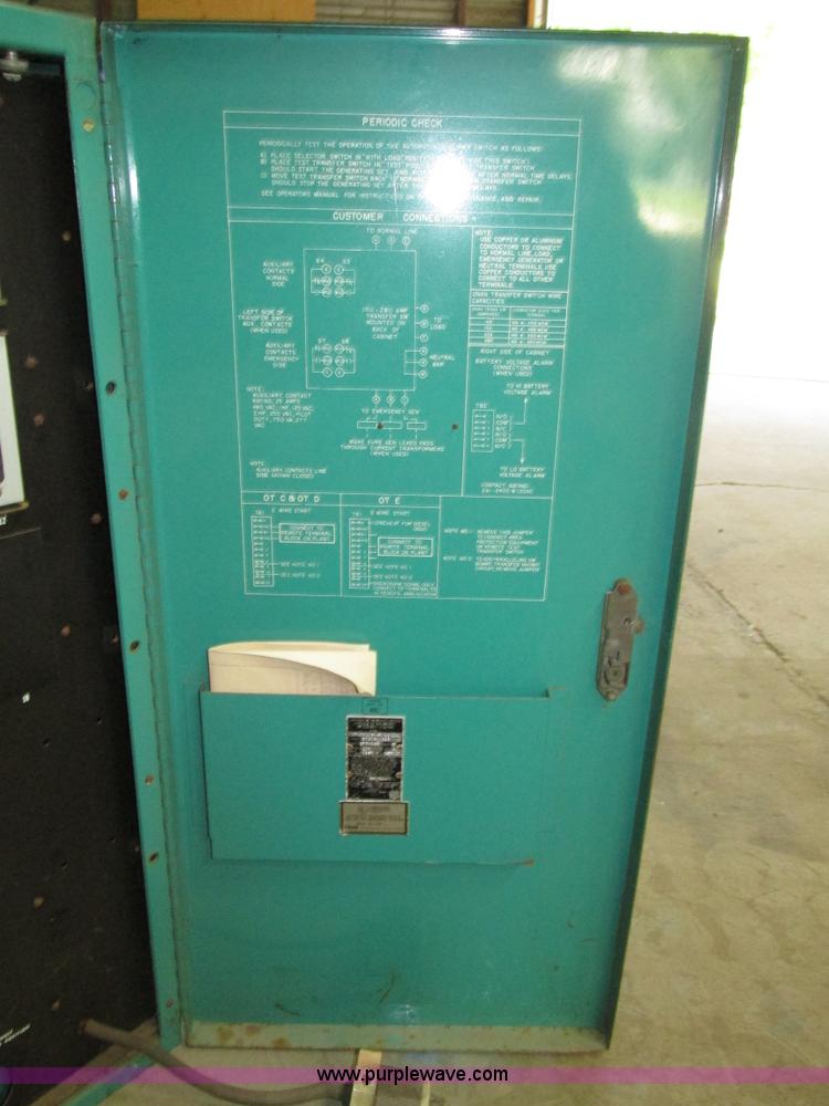 image for item H4607 Onan automatic transfer switch