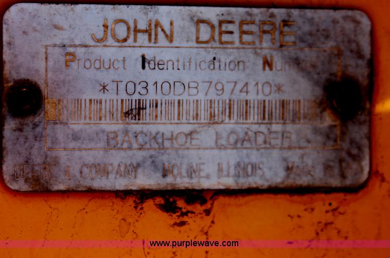 image for item H5830 1994 John Deere 310D backhoe