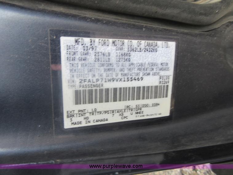 image for item I2078 1997 Ford Crown Victoria Police Interceptor