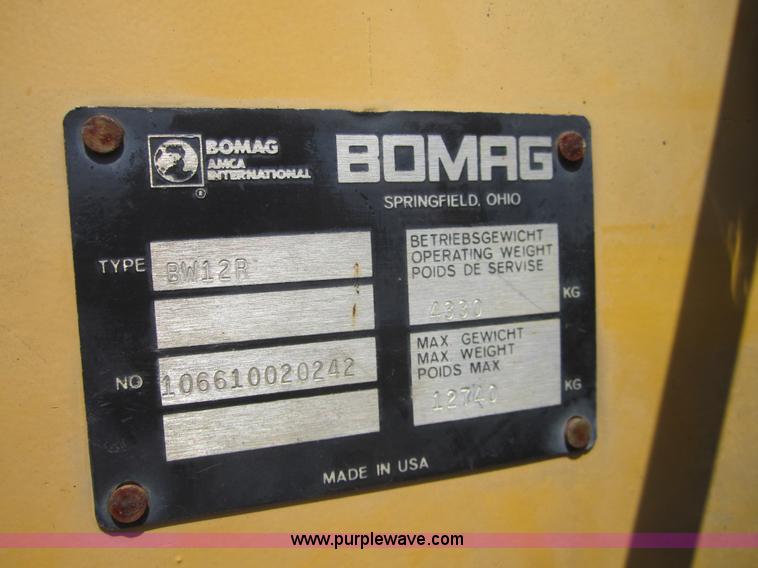 image for item I2109 Bomag BW12R pneumatic roller