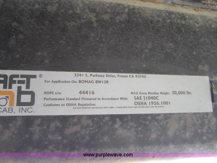 image for item I2109 Bomag BW12R pneumatic roller