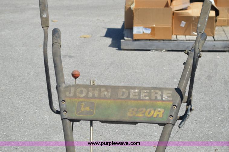 image for item I4502 John Deere 820R rear tine tiller