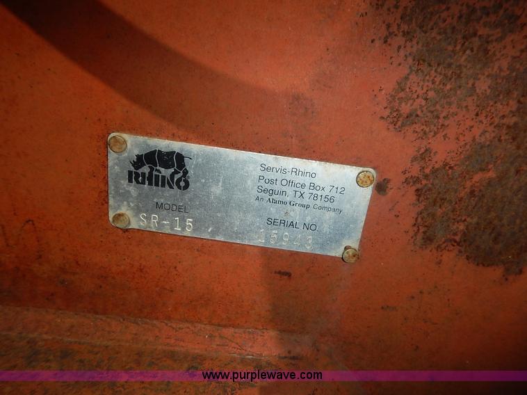 image for item J3989 Rhino SR15 batwing mower