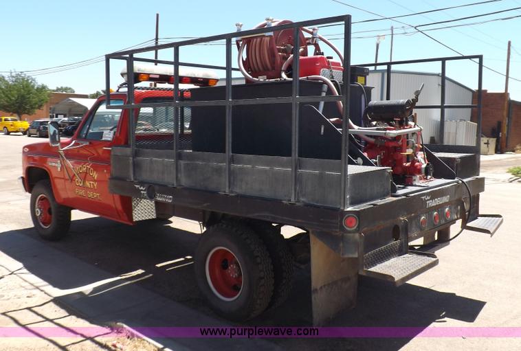 image for item J6938 1982 Chevrolet Custom Deluxe 30 fire truck