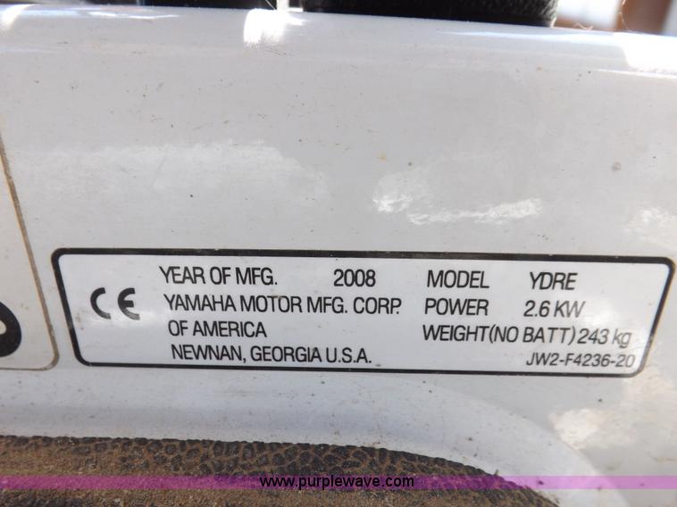image for item J6953 2008 Yamaha YDRE golf cart