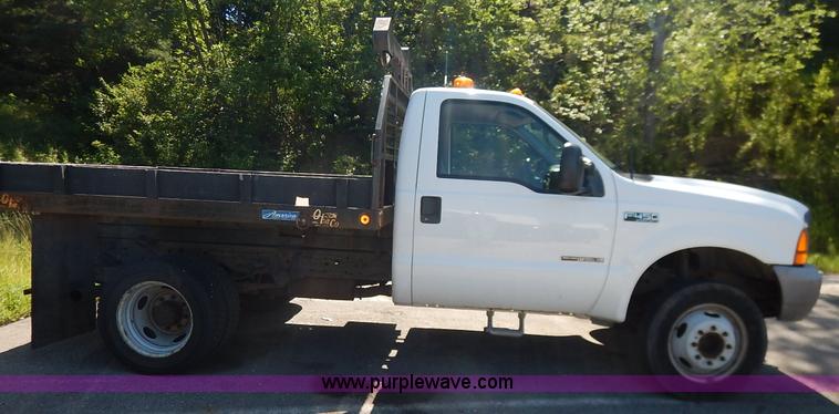image for item K1515 2000 Ford F450 Super Duty XL dump flatbed truck