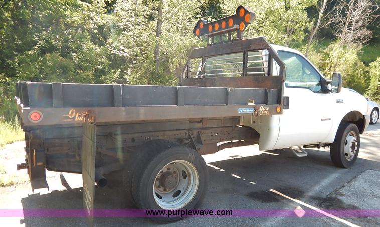 image for item K1515 2000 Ford F450 Super Duty XL dump flatbed truck