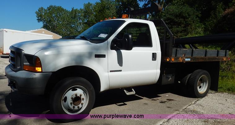 image for item K1515 2000 Ford F450 Super Duty XL dump flatbed truck