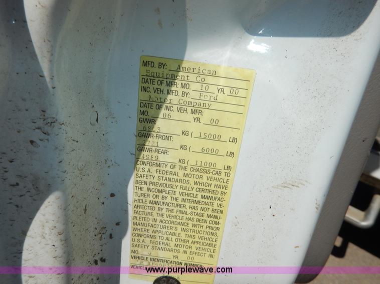 image for item K1515 2000 Ford F450 Super Duty XL dump flatbed truck