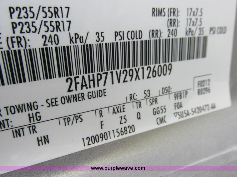 image for item K2175 2009 Ford Crown Victoria Police Interceptor