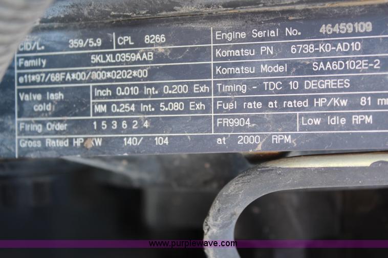 image for item K6983 2005 Komatsu WA250-5L wheel loader