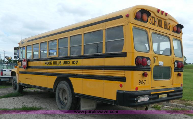 image for item K8138 1995 Blue Bird B7 school bus