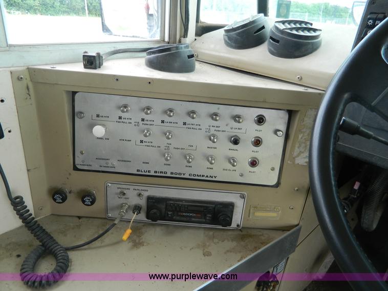 image for item K8138 1995 Blue Bird B7 school bus